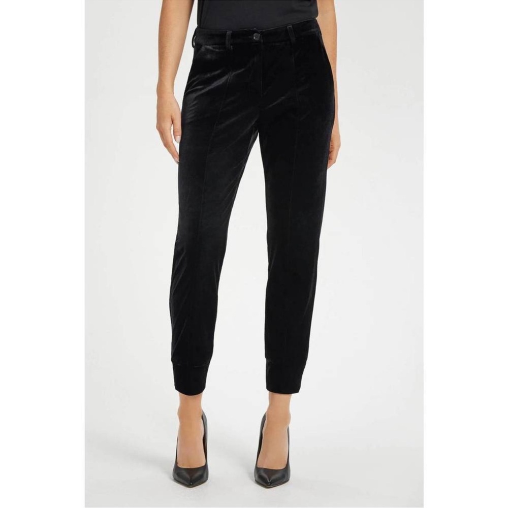 Anatomie Stretch Velvet Black Pants Small Piratecore